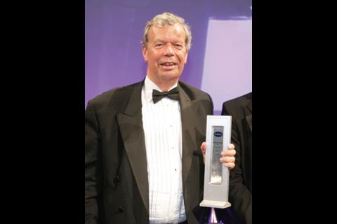 Geoff Wright, former development director of Hammerson, picks up the Client of the Year award